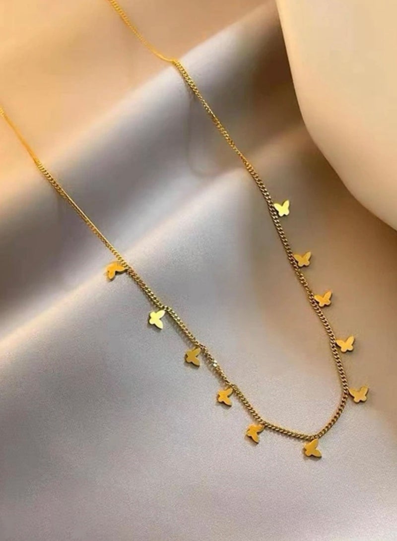 نيو ستايل سلسال شوكر نسائي بتصميم عصري وأنيق مصنوع من الاستانلس ستيل - Image 2