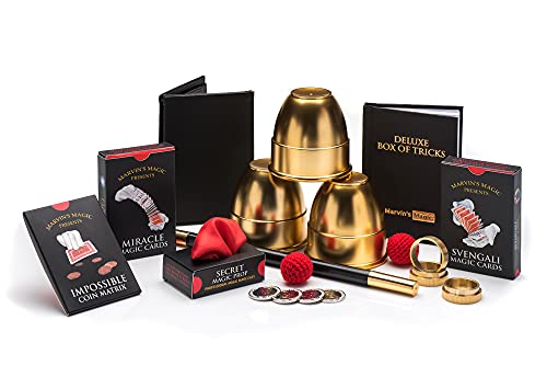 Marvin's Magic Marvins Magic Signature Deluxe Box of Tricks Executive Set of Magic Tricks Magic Set for Beginner and Experienced Magicians Magician Supplies Include Mystical Magic Cards Dynamic Coins - Image 5