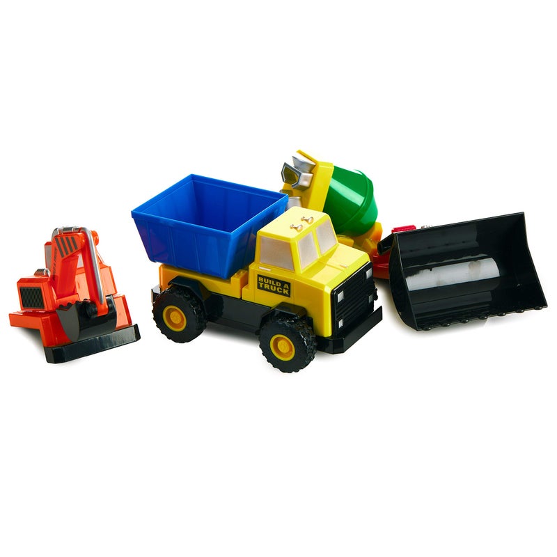 POPULAR PLAYTHINGS Magnetic BuildATruck Set Construction Vehicle Toys for Toddlers Play Gifts for Boys Ages 2 Up 5 Pieces - Image 4