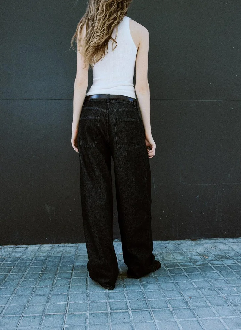 MANGO Low-rise barrel jeans