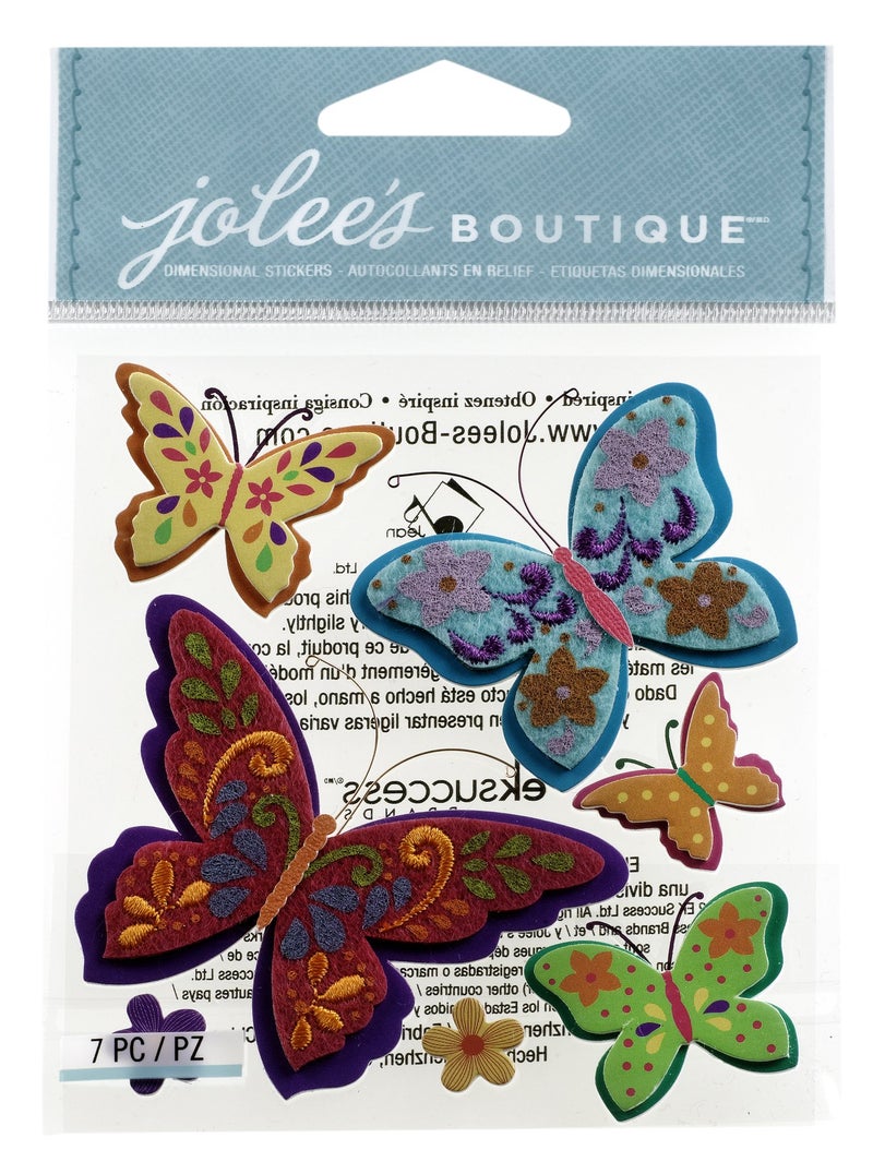 EK Success Jolee's Boutique (Jolly Boutique Colorful Butterflies 50-21304 - Image 2