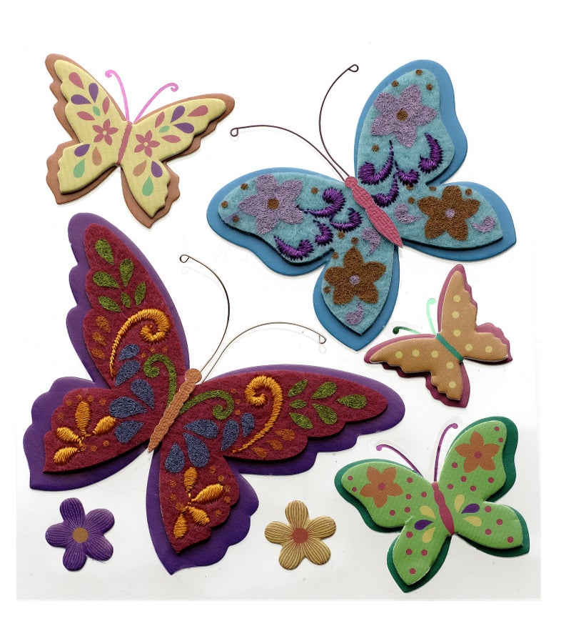 EK Success Jolee's Boutique (Jolly Boutique Colorful Butterflies 50-21304 - Image 1
