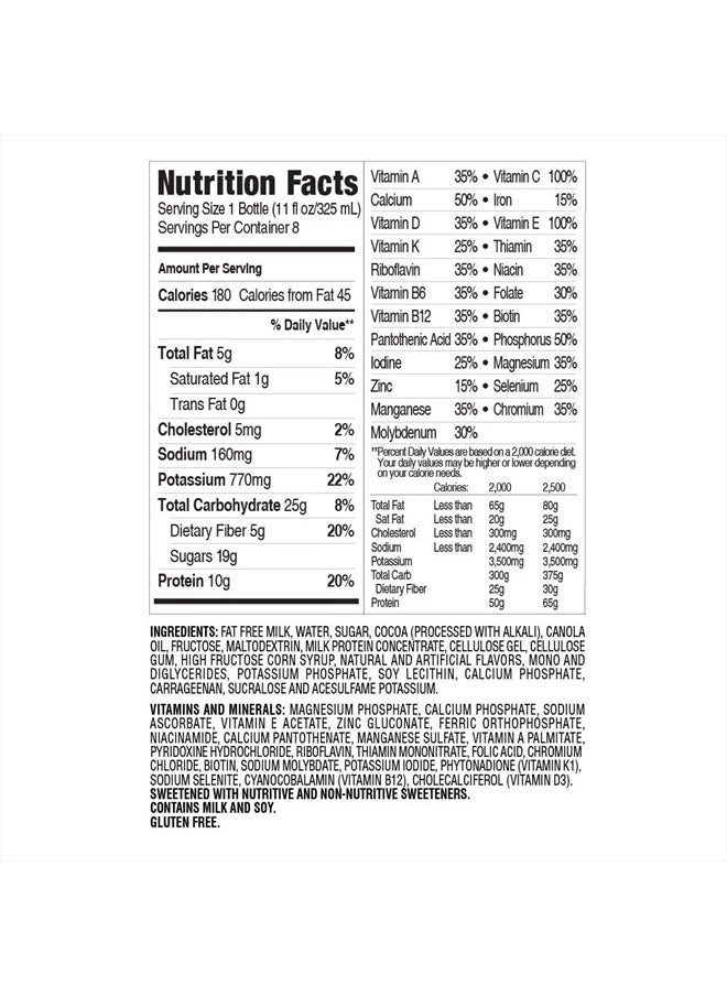 SlimFast - Meal Replacement Shake, Original Creamy Milk Chocolate, 10g of Ready to Drink Protein, 11 Fl. Oz Bottle, 4 Count (Pack of 3) (Packaging May Vary) - Image 1
