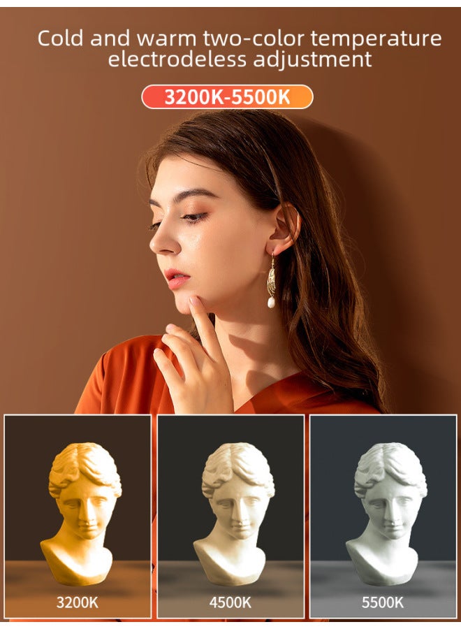 general Rgb Light Stick Portable Handheld Light Fill Light Live Shooting Lighting Light Photography Portrait Photo Led Atmosphere Fill Light Stick-Light Source Color:【Flagship Portable】 Baffle Light Supplem - Image 5