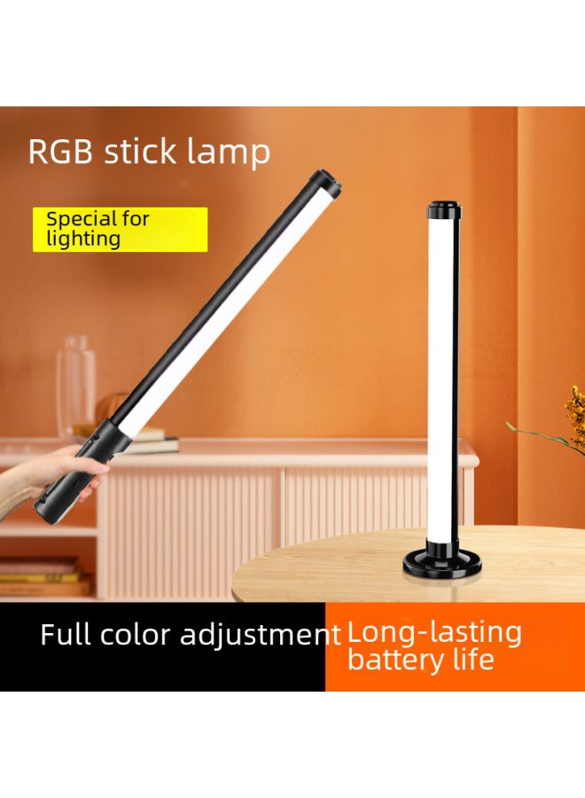 general Rgb Light Stick Portable Handheld Light Fill Light Live Shooting Lighting Light Photography Portrait Photo Led Atmosphere Fill Light Stick-Light Source Color:【Flagship Portable】 Baffle Light Supplem - Image 2