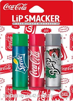 Lip Smacker Coca-Cola Lip Balm Trio - Sprite, Coca-Cola, Barq'S Root Beer 3-Pack  - Image 1