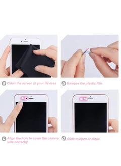 Y&D Privacy Cover, Webcam Cover Slim for Laptop, MacBook Pro, iMac, iMac Mini, iPad iPhone, Desktop, Tablet, Sliding (6 Pieces &Pink)  - Image 5