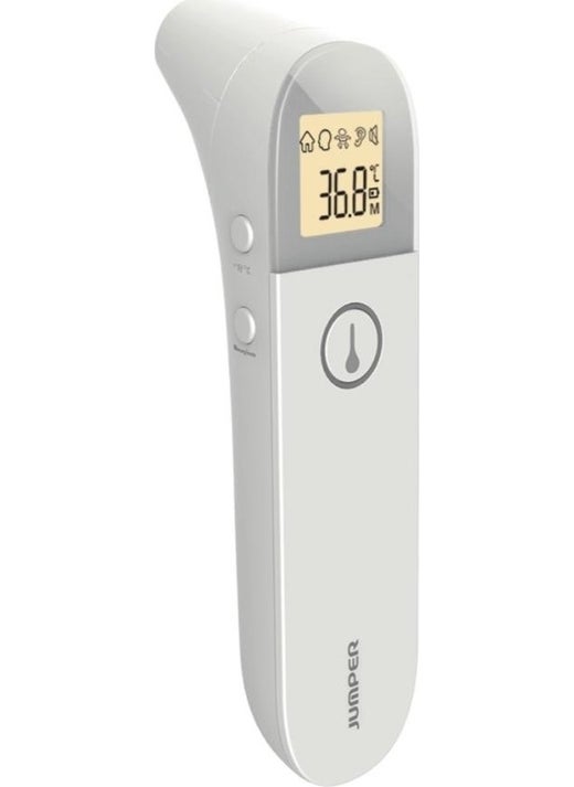 Non-Contact Thermometer Forehead and Ear White-Grey