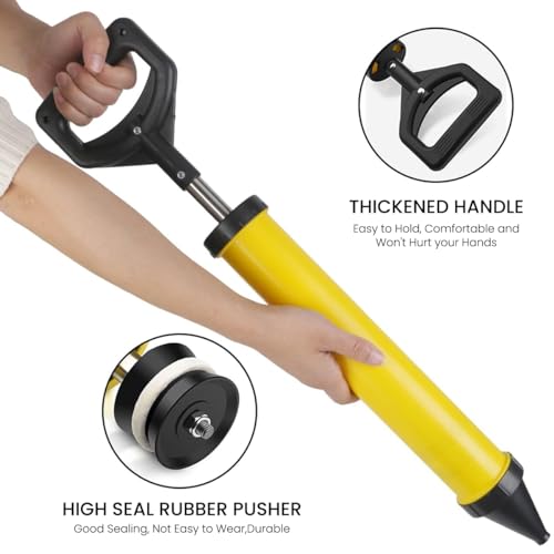 Serplex® Grouting Gun with 4 Nozzle, Caulking Guns Hand Tool Pump Mortar Pointing Grouting Gun Sprayer Applicator Tool Caulking Tool for Cement, Lime, Concrete, Stone Repairs & DIY Grouting Projects - Image 2