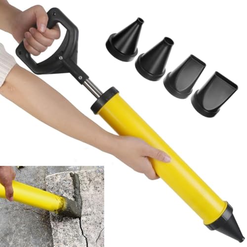 Serplex® Grouting Gun with 4 Nozzle, Caulking Guns Hand Tool Pump Mortar Pointing Grouting Gun Sprayer Applicator Tool Caulking Tool for Cement, Lime, Concrete, Stone Repairs & DIY Grouting Projects - Image 1
