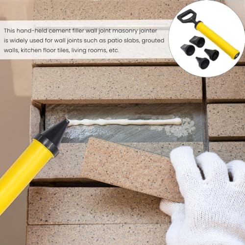 Serplex® Grouting Gun with 4 Nozzle, Caulking Guns Hand Tool Pump Mortar Pointing Grouting Gun Sprayer Applicator Tool Caulking Tool for Cement, Lime, Concrete, Stone Repairs & DIY Grouting Projects - Image 5