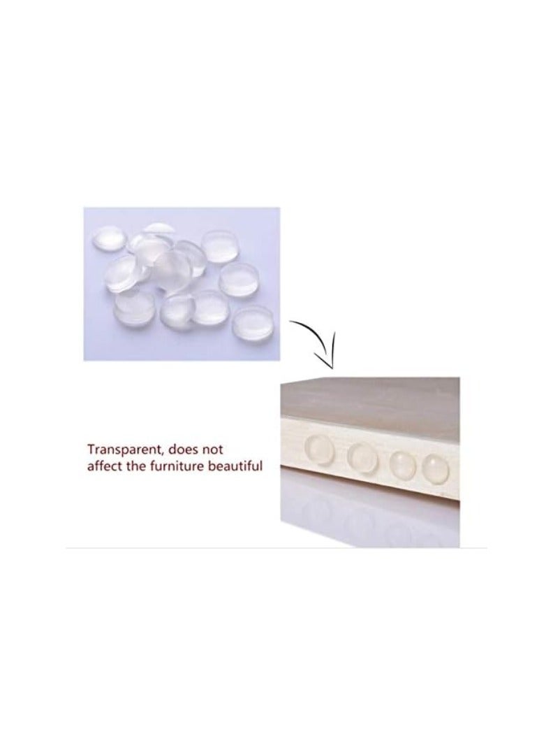 KNP KNP Self-Adhesive Silicone Clear Shock Absorber Pads (10MM x 4MM) - 20PCS/Card are designed to reduce noise, prevent scratches, and protect surfaces from impact.  - Image 1