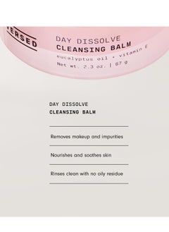 Versed Versed Day Dissolve Cleansing Balm - Makeup Melting Balm Infused with Vitamin E + Eucalyptus Oil to Calm Skin - Oil Based Double Cleanser with Avocado + Jojoba (2.3 oz)  - Image 3