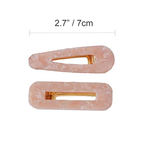 Shapes Studio Resin Tortoise Leopard Print Hair Clips and Barrettes - 4 Pack (Women's Accessories) - Image 2