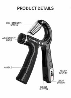 GROIC Hand Grip Strengthener 2 Pack, Grip Strength Trainer, Finger Forearm Exerciser with Counter, Adjustable Resistance Forearm Strengthener for Muscle Building and Injury Recovery  - Image 3