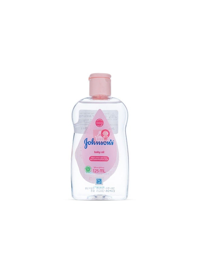 Johnson's Baby Baby Oil Locks in 10x More Moisture 125 ml - Image 1