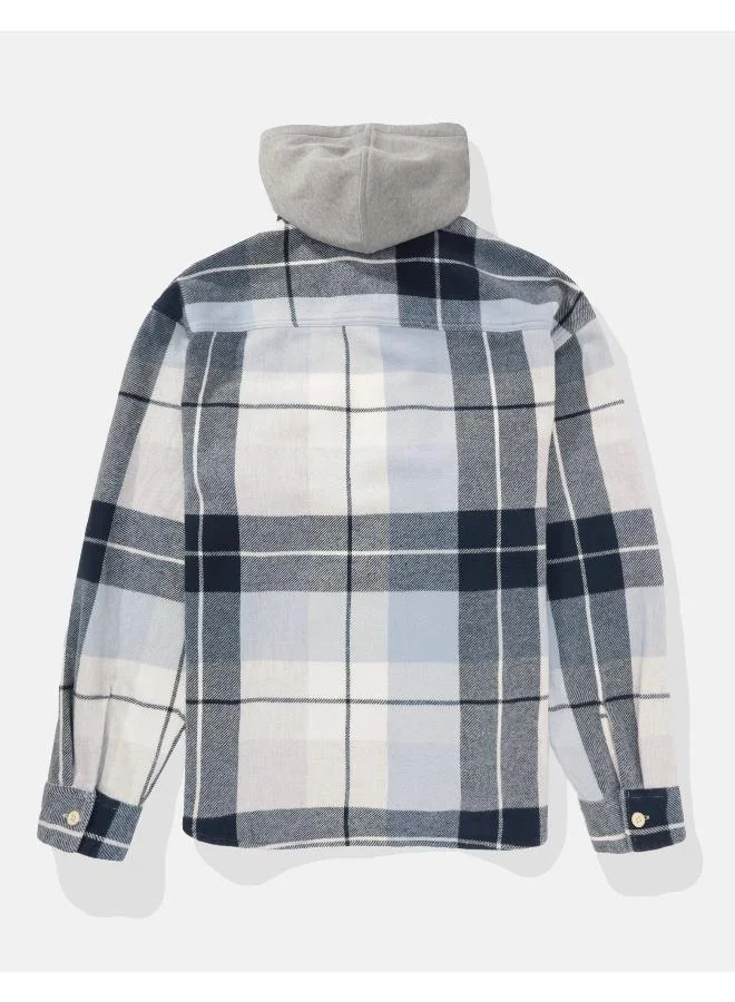 American Eagle Casual Super Soft Flannel Hoodie