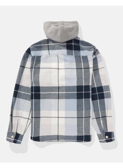 American Eagle Casual Super Soft Flannel Hoodie  - Image 4