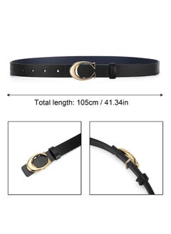 GNAFOTU New Women's Elastic Belt, Fashionable and Versatile Elastic Belt, Women's Adjustable Invisible Belt, Women's Jeans Dress Elastic Belt, Elastic Lazy Belt, 2 Pieces, 2 Colors  - Image 3