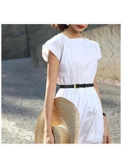 GNAFOTU New Women's Elastic Belt, Fashionable and Versatile Elastic Belt, Women's Adjustable Invisible Belt, Women's Jeans Dress Elastic Belt, Elastic Lazy Belt, 2 Pieces, 2 Colors  - Image 5