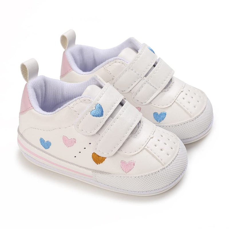 Clowora Baby Boys Girls Shoes Non-Slip Rubber Sole Sneakers Infant First Walking Toddler Crib Shoes Newborn Loafers Flats. (11/Multi-Color,6-12 Months) - Image 4