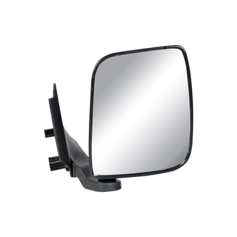 UNO Minda RV-14001R Shatterproof Glass Rear View Mirror (Black)- Right Hand Side for Ashok Leyland Dost - Image 1