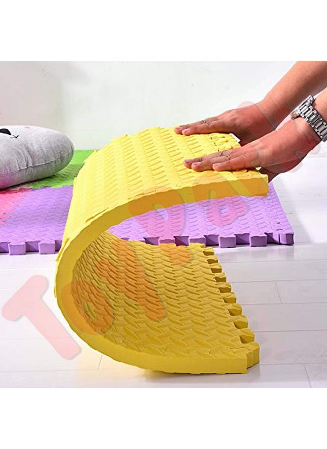 Toy Park - Toy Park Interlocking EVA Foam Mats, 16 SQ FT 4 PCS Soft Puzzle Play Mat for Kids Baby Crawling & Playing, 60x60cmx12mm Protective Floor Tile Set for Gym, Bedroom-Non Toxic Eva Mat (12mm Thickness) - Image 1