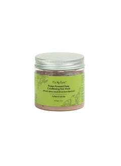 Fix My Curls Protein Powered Deep Conditioning Mask; Enriched With Quinoa Avocado Oil & Brown Algae Extract ; For Curly And Wavy Hair ;Intensive Hair Repair Damage & Antifrizz Solution (150G)  - Image 1