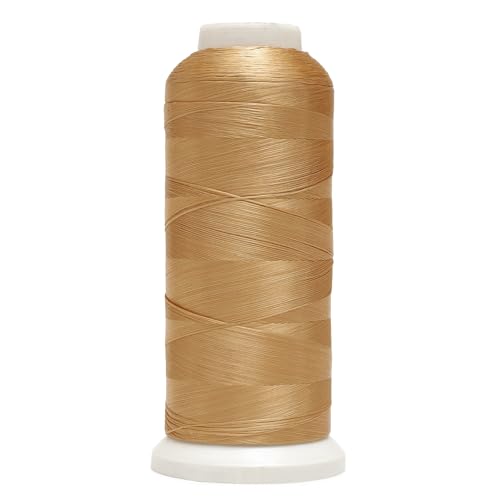 Embroiderymaterial Flat Untwisted Art Silk Thread for Japanese Style Cross-Stitch Hand Embroidery-1 Roll/2000Meter (2187 Yards) Color Old Gold - Image 1
