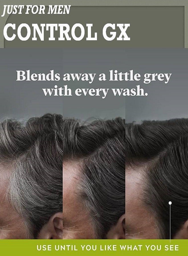 Just For Men Control GX With Keratin, Grey Reducing Shampoo, Gradually Colors Hair - Image 3