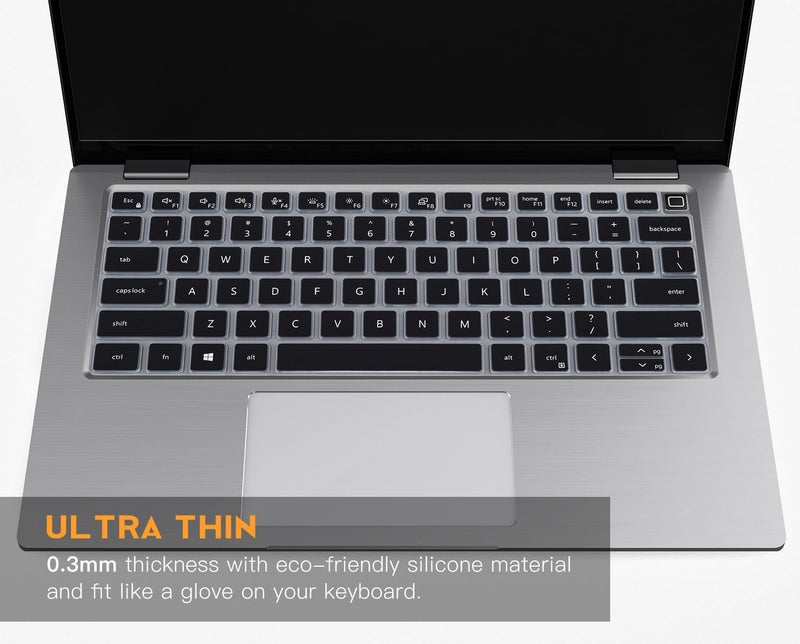 CaseBuy Keyboard Cover for Dell Latitude 3440 3450 5450 5440 5420 5430 5431 14", Latitude 7410 7420 7430 7440 7450 9420 9430 14", Latitude 16" 7650 7640, Latitude 9510 9520 7520 15.6" 2024-2022 Laptop -Black - Image 5