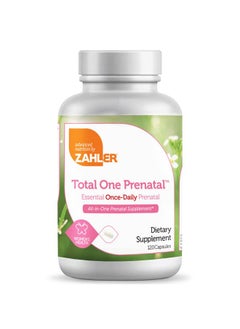 Total One Prenatal Once Daily Prenatal Vitamins Certified Kosher 120 Capsules