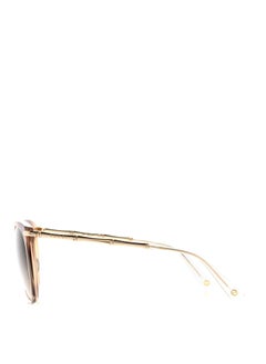 GUCCI Full Rim Cat Eye Women Sunglass - GG3771/S LVLCC - Lens Size: 56 mm - Brown  - Image 3