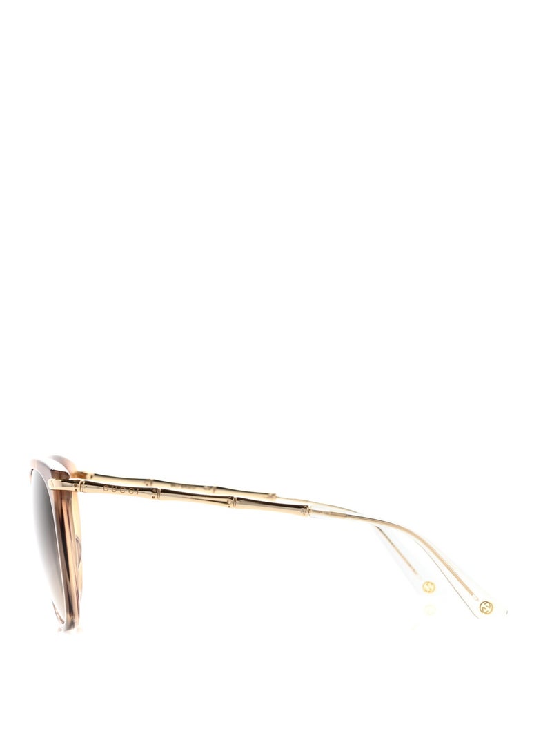 غوتشي نظارة شمسية عيون القطة كاملة الحواف للنساء - GG3771/S LVLCC - مقاس العدسة: 56 ملم - بني - Image 3