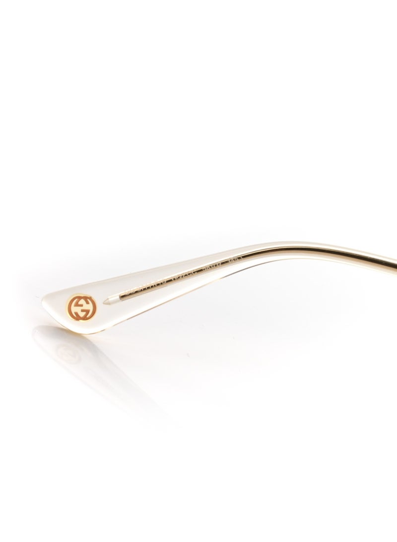 غوتشي نظارة شمسية عيون القطة كاملة الحواف للنساء - GG3771/S LVLCC - مقاس العدسة: 56 ملم - بني - Image 5