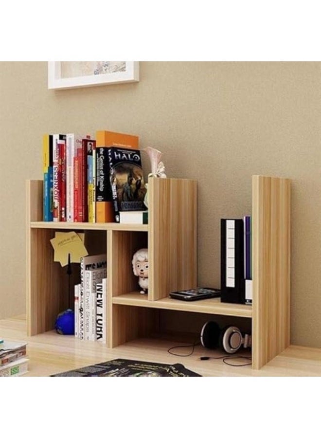 رف منظم للمطبخ قابل للتعديل من الخشب رف متعدد الأغراض على شكل حرف H للبرطمانات والأكواب وركن القهوة - تخزين موفر للمساحة - Image 1