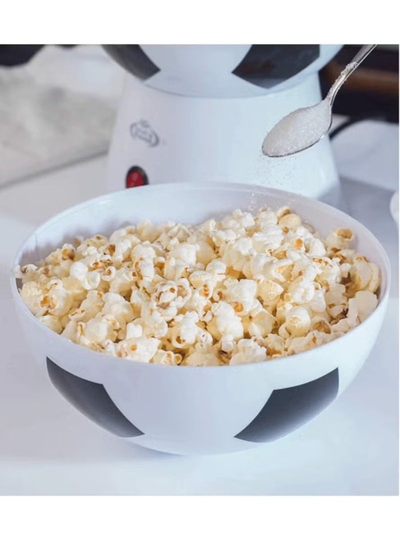 TIGER Mini Hot Air Popcorn Maker, 1200W | Fun Soccer, Basketball & Volleyball Design | Oil-Free, Healthy Snack Making | Easy to Use & Quick Popping | Perfect for Family Movie Nights, Parties & Game Events - Image 2