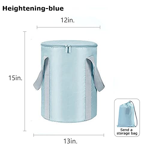 Vitaciti Portable Thermal Insulation Multifunctional Foldable Feet Soaking Bath Bucket with Lid Home Travel Outdoor Camping Foot Soaking Spa Bucket, 7.4 US GAL,Blue, Birthday Gift - Image 4