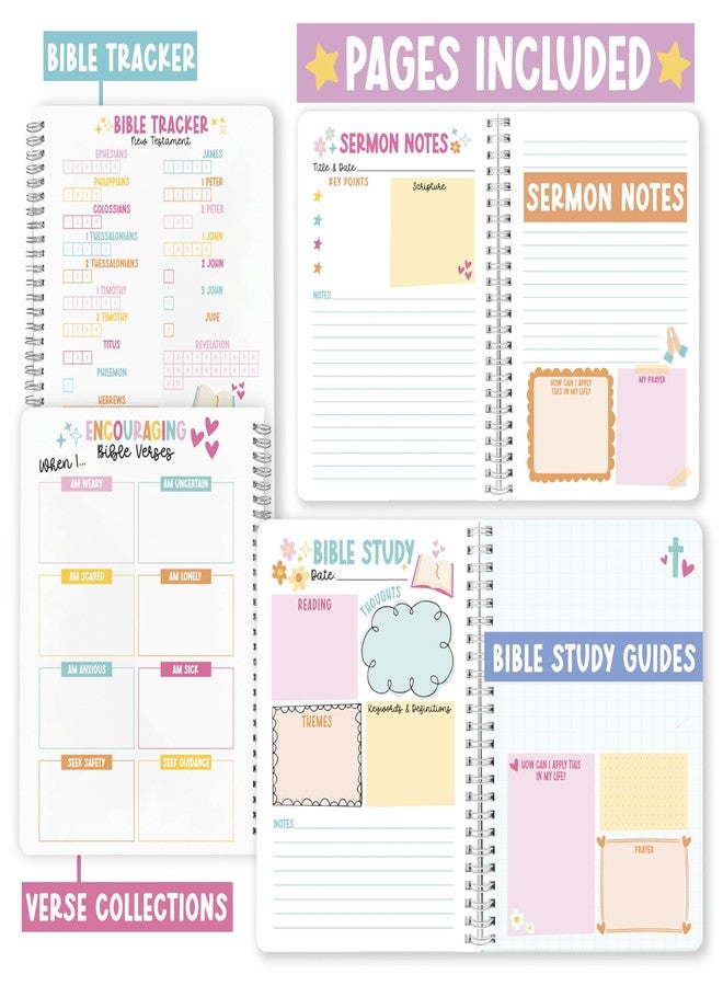 Hadley Designs Guided Bible Study Journal for Women - Bible Journal for Women, Sermon Notes Notebook, Church Notes Journals, Scripture Study Supplies and Journaling Kit, Christian Birthday Gifts. - Image 3