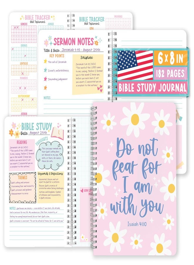 Hadley Designs Guided Bible Study Journal for Women - Bible Journal for Women, Sermon Notes Notebook, Church Notes Journals, Scripture Study Supplies and Journaling Kit, Christian Birthday Gifts. - Image 1