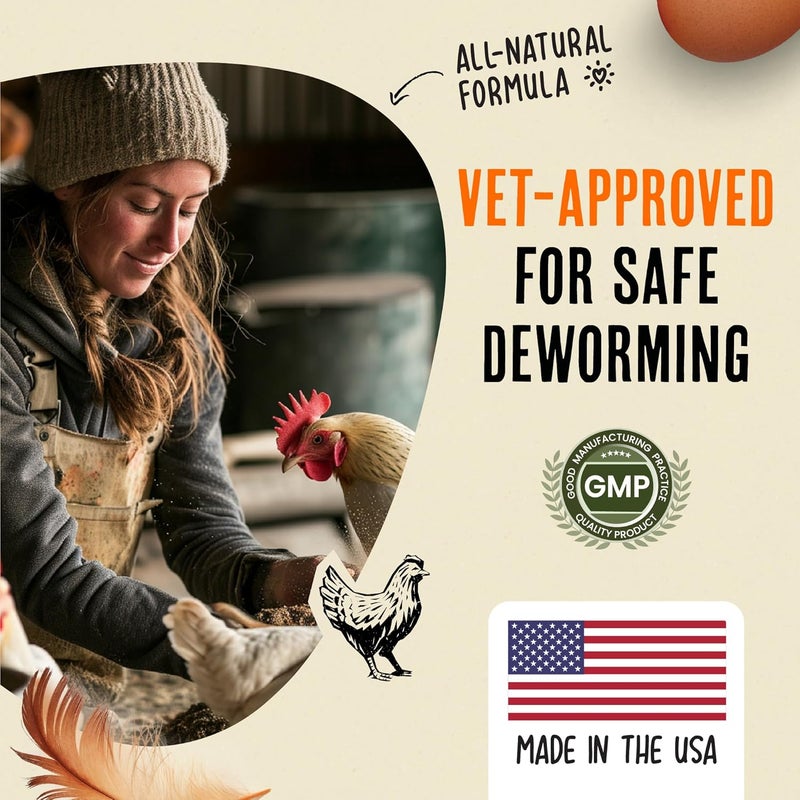 Roosty's Naturals De-Wormer for Chickens | 120 Count | All-Natural Formula | US-Made Chicken Wormer, Poultry De-Wormer | Chicken Medicine Supplies to Relieve and Safeguard from Worms - Image 3