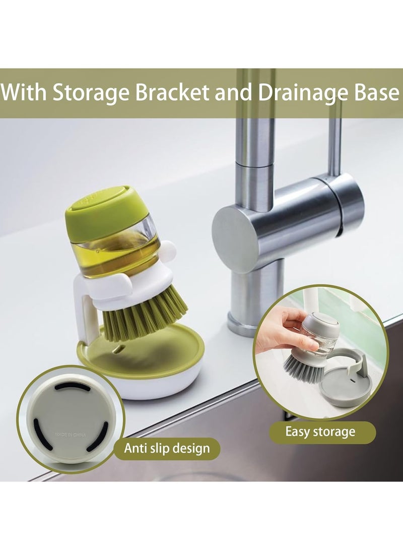 general Soap Palm Brush, Handheld Dish Soap Brush, Kitchen Dish Palm Brush, Mushroom Brush - Image 3