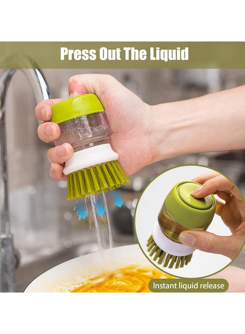 general Soap Palm Brush, Handheld Dish Soap Brush, Kitchen Dish Palm Brush, Mushroom Brush - Image 5