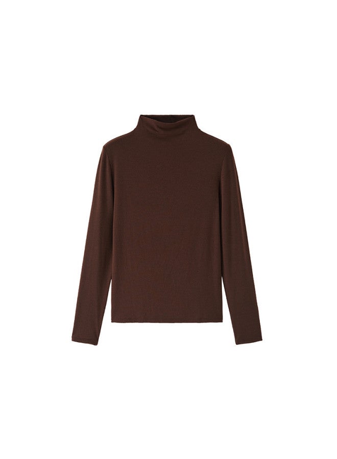 Goso Slimming And Figure-Flattering Windproof Stand Collar Versatile Casual Base Layer Women'S Top - Image 2