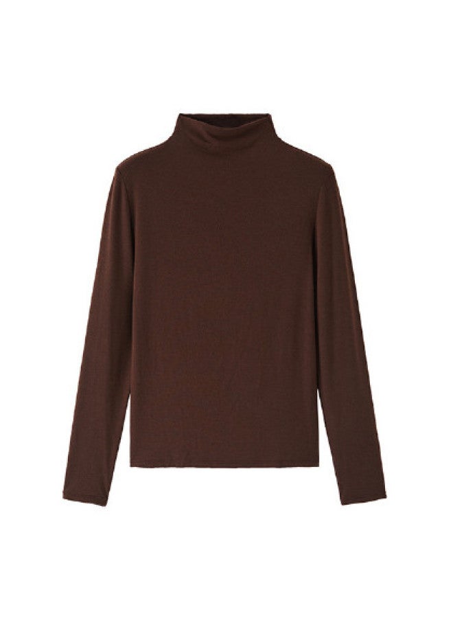 Goso Slimming And Figure-Flattering Windproof Stand Collar Versatile Casual Base Layer Women'S Top - Image 1