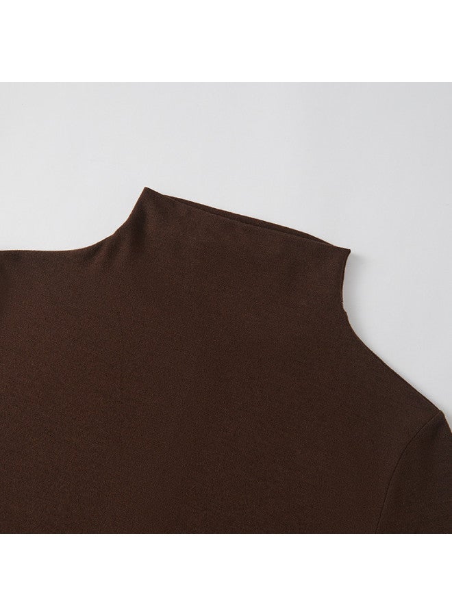 Goso Slimming And Figure-Flattering Windproof Stand Collar Versatile Casual Base Layer Women'S Top - Image 3