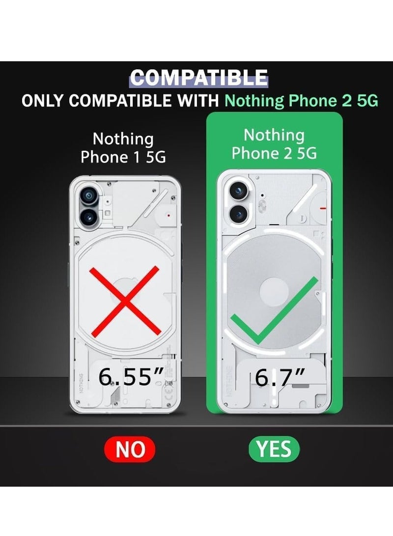 MUNTAQI Nothing Phone 2 Transparent Clear ShockProof Back Case for 360 Degree Protection | Ultra Clear Soft Silicone | Shock Proof Design | Back Cover Case for Nothing Phone - Image 2