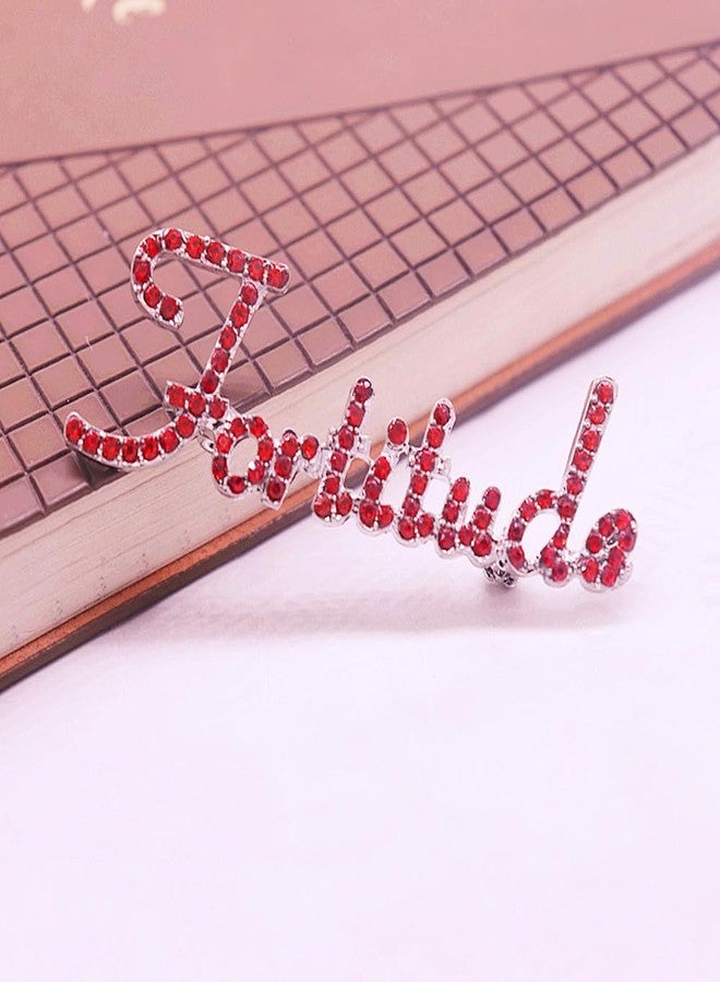 HUSURU Sorority Gifts Jewelry Red Rhinestone Greek Letter Fortitude Brooch Delta Pin Social Group Inspired Fashion DST Society Women Jewelry - Image 4