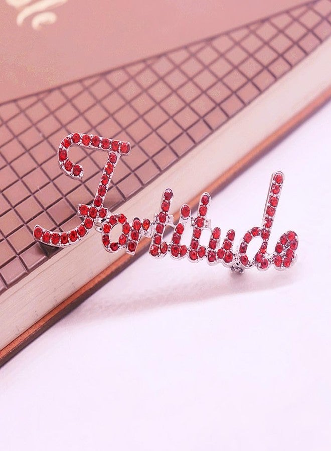 HUSURU Sorority Gifts Jewelry Red Rhinestone Greek Letter Fortitude Brooch Delta Pin Social Group Inspired Fashion DST Society Women Jewelry - Image 5