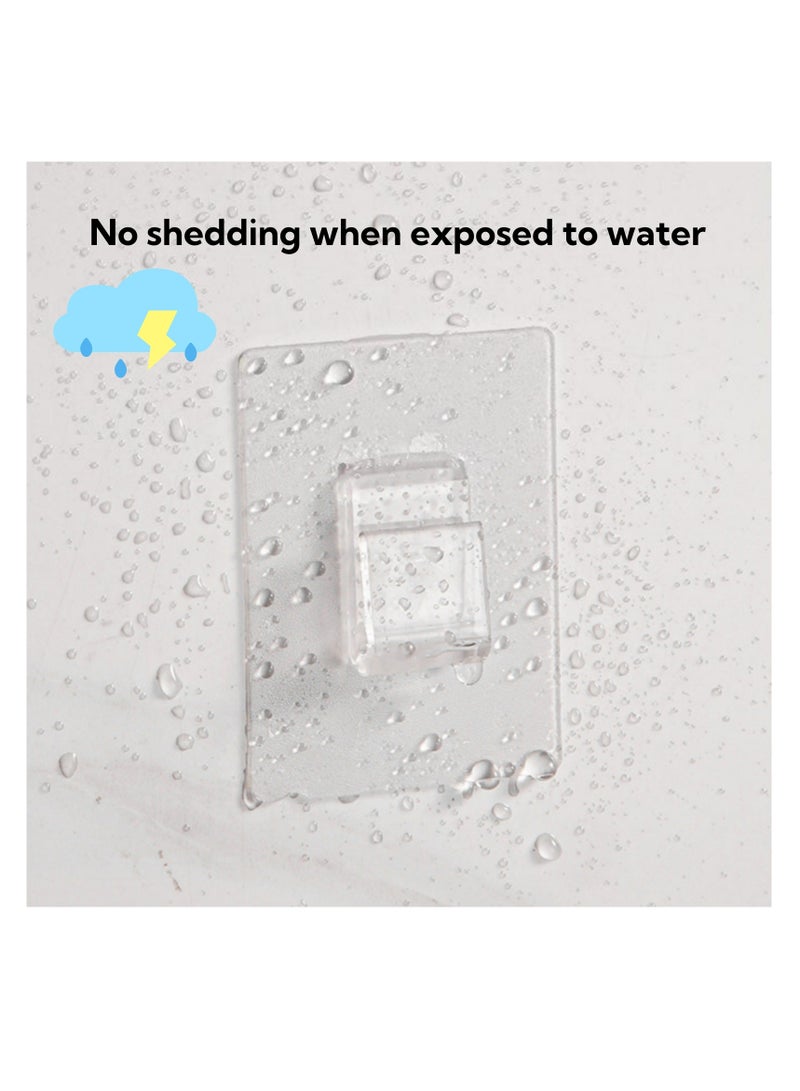 نوفولان ملصقات بديلة لاصقة لرفوف الحمام، 30 قطعة، شرائط لاصقة متينة لخطافات الحمام ومنظمات المطبخ - خطافات تثبيت على الحائط - 20 قطعة 7 سم × 15 سم و10 قطع 7 سم × 7 سم - Image 3